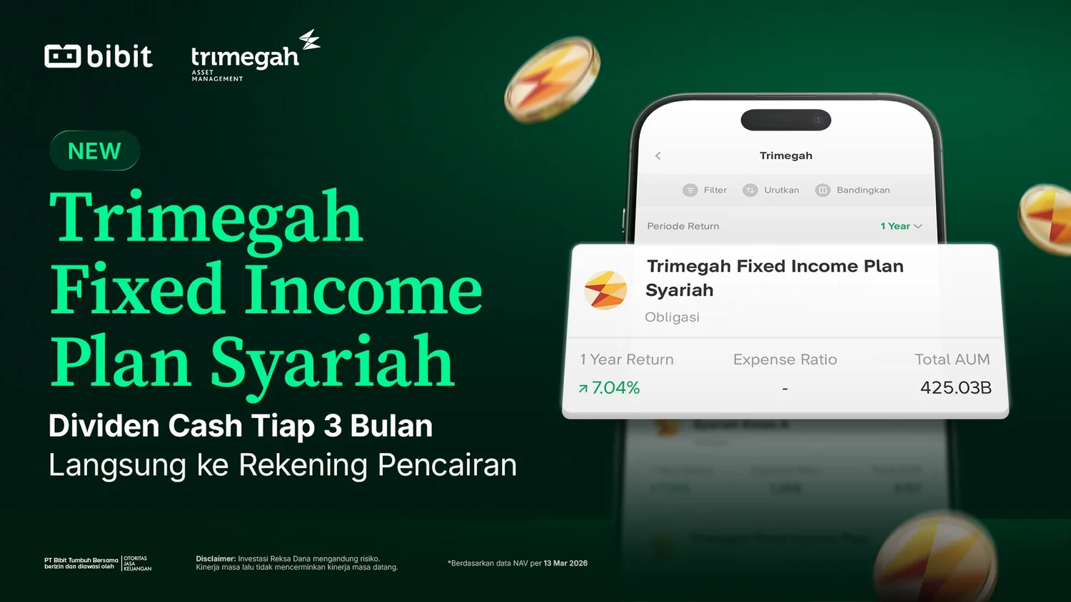 Baru! Reksa Dana Syariah ini Beri Dividen Cash Tiap 3 Bulan